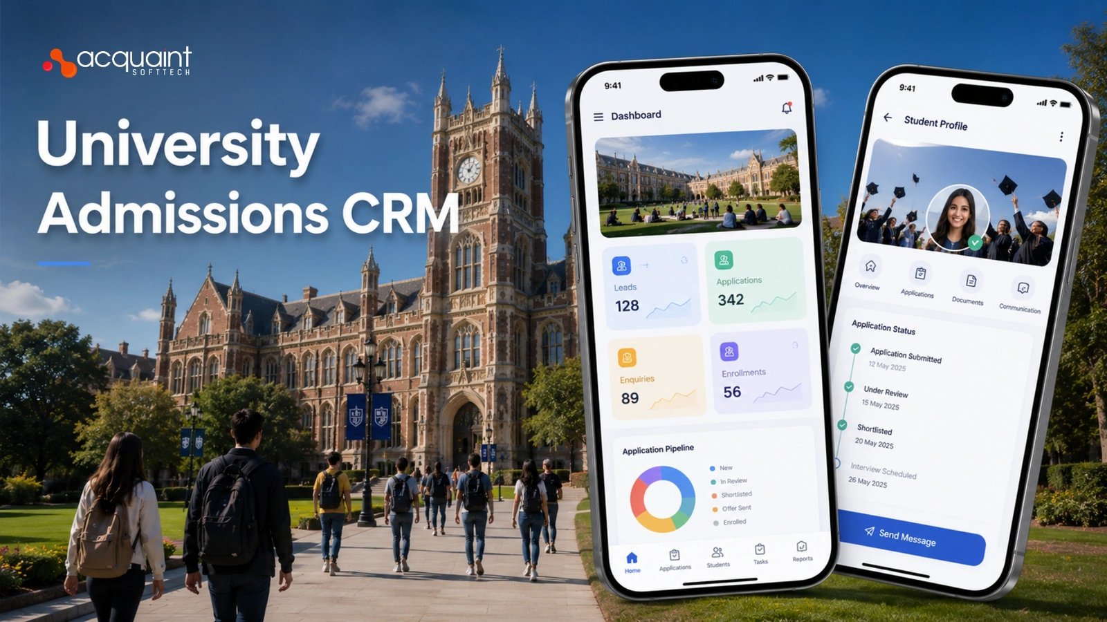 Building a University Admissions CRM: Lead Nurture, Application Tracking, and Counselor Dashboard